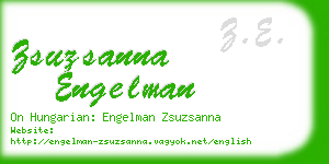 zsuzsanna engelman business card